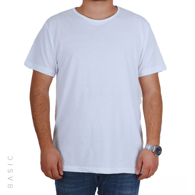 Baskılı Pamuklu Sıfır Yaka Tişört